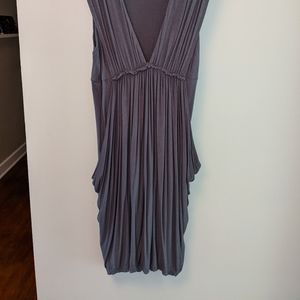 🔥 Charcoal Grey Gathered Dress 🔥